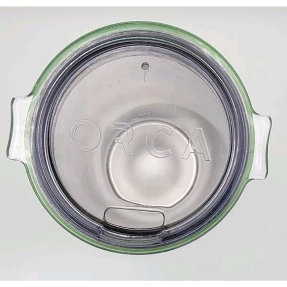 ORCA Coolers Green Insulated Tumbler | Stainless Steel | Clear Lid | Travel Cup - Picture 3 of 5